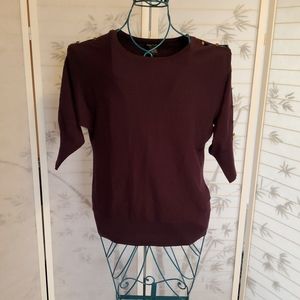 Audrey & Grace pullover plum color sweater